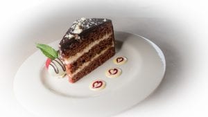Cake dessert from Eddie Martini's steaks, chops, and seafood in Wauwatosa, Wisconsin