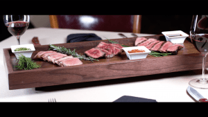Steak Trio dish from Eddie Martini's steaks, chops, and seafood in Wauwatosa, Wisconsin